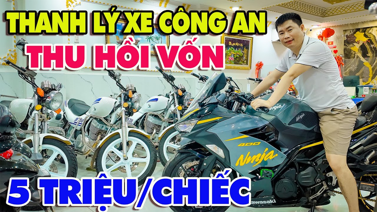 THANH LÝ LÔ XE CÔNG AN JB 250 CB250 PHANTON 200 XSR 155 Z1000 ZX25R CB150  GZ150 CBR R15V3 CBR SỐC 5