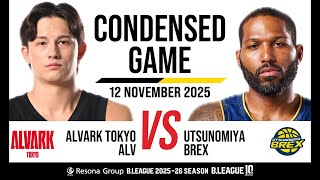 Alvark Tokyo vs. Utsunomiya Brex - Condensed Game