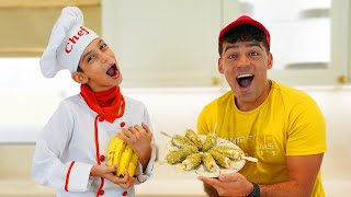 Jason learns a new banana popsicle cooking recipe