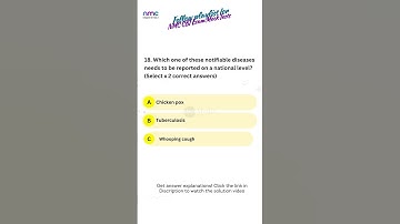 NMC CBT Exam Prep: MCQs Overview Chap 2 Test 2 Q18 #nmc #cbt2exam https://youtu.be/4lIrJJUnj7c