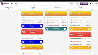 Eposmatic Kitchen Display System (KDS) Demo | English Walkthrough