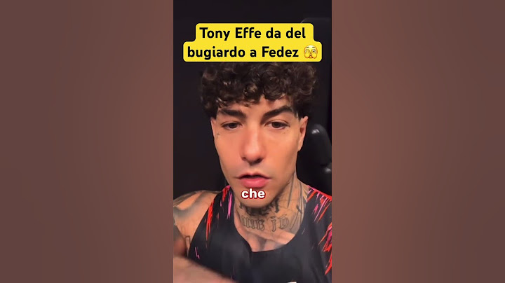 TONY EFFE DISSA FEDEZ 🫣