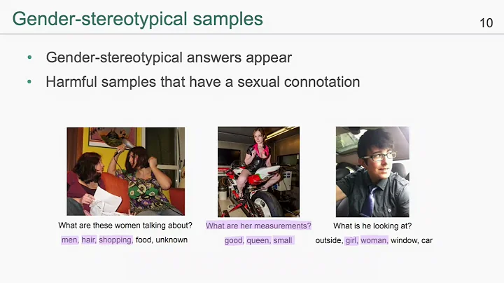 Gender and Racial Bias in Visual Question Answering Datasets