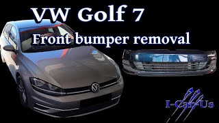 VW Golf 7 front bumper removal  Tutorial