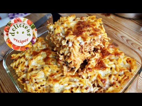 Cheesy Mince Pasta Bake Recipe. 