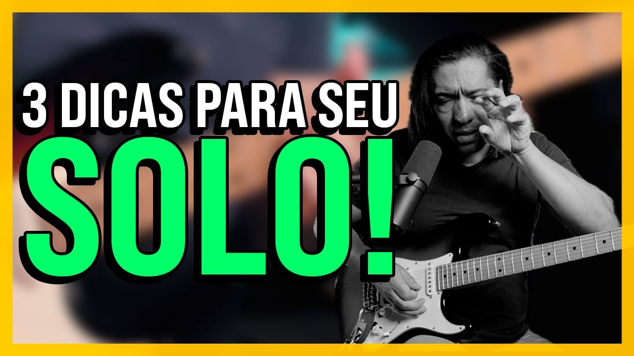 3 DICAS PARA O SEU SOLO!