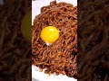 ASMR BABY OCTOPUS TRUFFLE BLACK BEAN NOODLES ENOKI MUSROOMS #Shorts