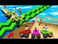 SHINCHAN AND FRANKLIN TRIED THE IMPOSSIBLE WOODEN GAP ZGZAG BRIDGE PARKOUR CHALLENGE GTA 5 GAMEPLAY 