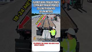 Moments of Loading Long Steel onto a Flatbed Trailer Truck! 🚛💨#shortvideos #FlatbedTruck