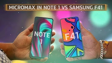 Samsung F41 Vs Micromax IN Note 1 Speed Test