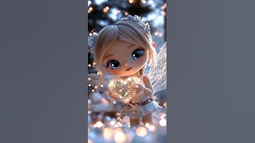 Magical Fairy Holding a Shining Heart | Cute Winter Fairy Animation | Fantasy Aesthetic Video"