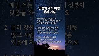 잇몸이 계속 아픈 진짜 이유  #shorts  #잇몸건강 #치약주의 #잇몸질환