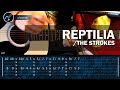 Cómo tocar "Reptilia" de The Strokes en Guitarra Acústica (HD) Tutorial COMPLETO - Christianvib