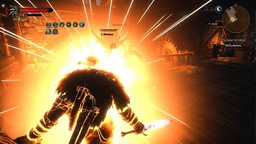 Geralt and Lambert vs Ekimmara, Witcher 3 Enhanced Edition