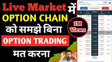 How to read Option Chain 🔴Live market Analysis | Iofs |