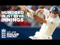 Ref:PFCXaBl8jSo Strauss scores hundred in first ever innings: england v new zealand lord's 2004 - full highlights