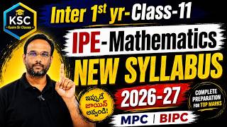 AP Inter 1st IPE MATHS 2026-27 New Syllabus Blueprint | Chapter-wise Weightage @kasimsirclasses