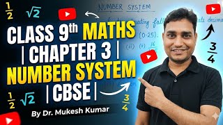 Class 9th Maths CBSE | Chapter 3: Number System | Full Explanation by Dr. Mukesh Kumar | Day6