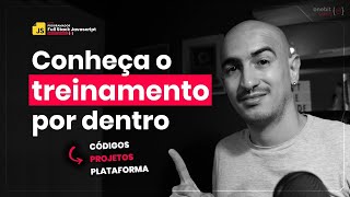 Conheça o Treinamento Full Stack JavaScript Profissional por dentro plataforma, projetos, códigos
