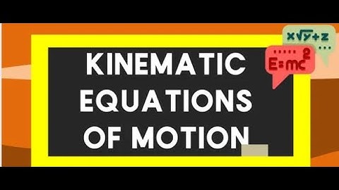 IB SL Physics - Kinematics (Basic)