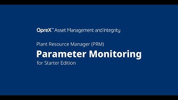 Yokogawa PRM application: Parameter Monitoring