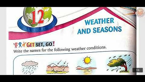Class 2 || S. St. || Weather and Seasons || Chapter 12