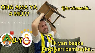 FENERBAHÇELİ GALATASARAY MAÇINI İZLERSE! Alanyaspor 0-4 Galatasaray