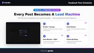 Schedule Facebook Posts to Your Personal Profile & Automate Follow-Up