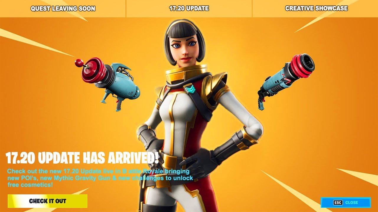 New Fortnite Update 17 20 Youtube