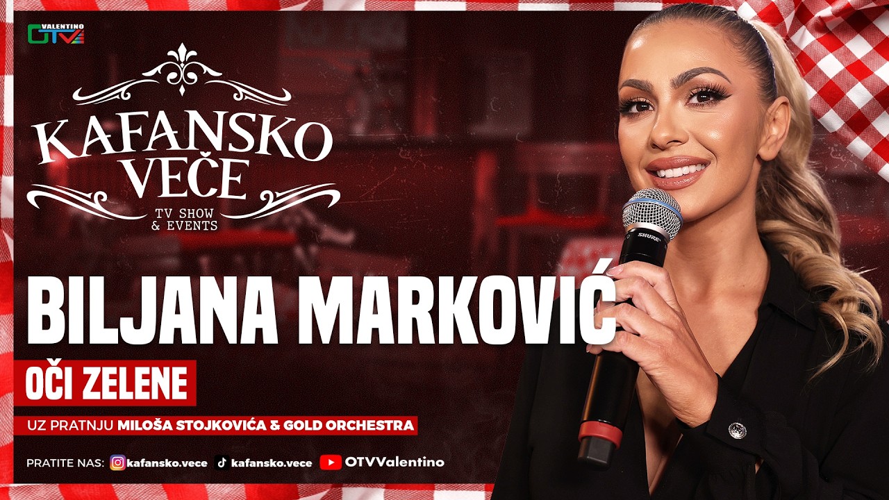 BILJANA MARKOVIC - OCI ZELENE | UZIVO | ORK. MILOS STOJKOVIC I GOLD | 2026 | KAFANSKO VECE