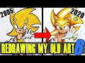 Redrawing my OLD Art - "Sonic has a Lightsaber..?" | Sonic The Hedgehog