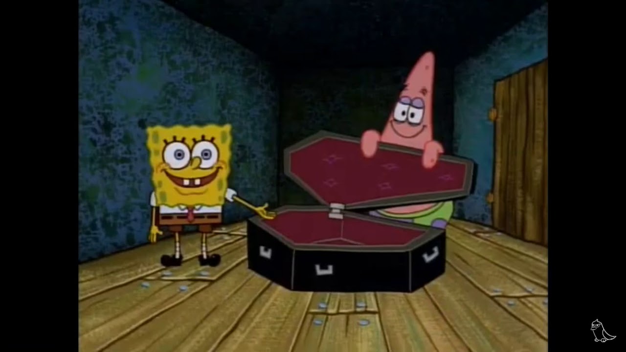 Spongebob get in the coffin