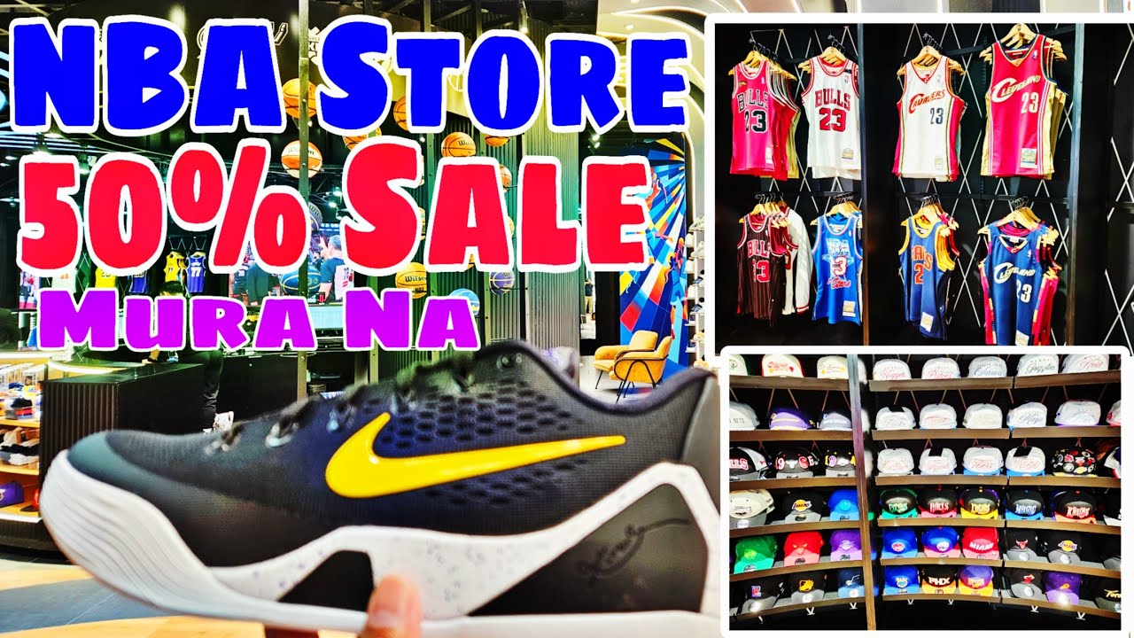 NBA Store 50% Sale On Jersey And Nike Shoes Solid 900 Pesos - YouTube