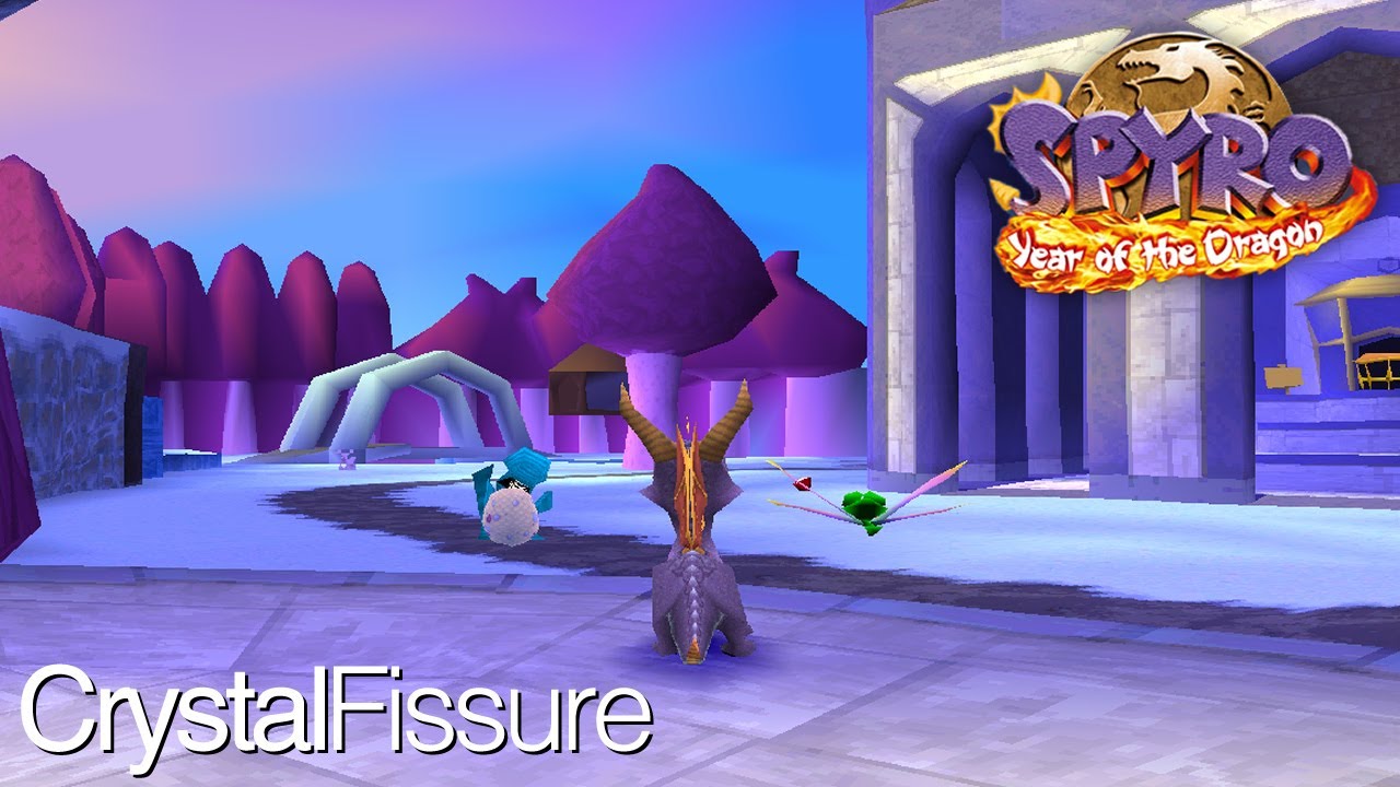 Spyro 3 Texture Hacks - "Frosty Gardens" [In-game]