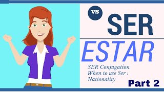 Ser vs Estar - Part 2: Ser conjugation and nationality screenshot 2