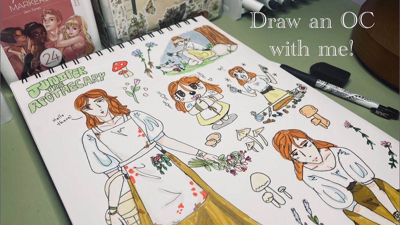 Draw OC character Juniper with me.