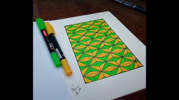 draw geometric patterns || New and easy  pattern drawing || part 2 #zentangle #geometricpattern