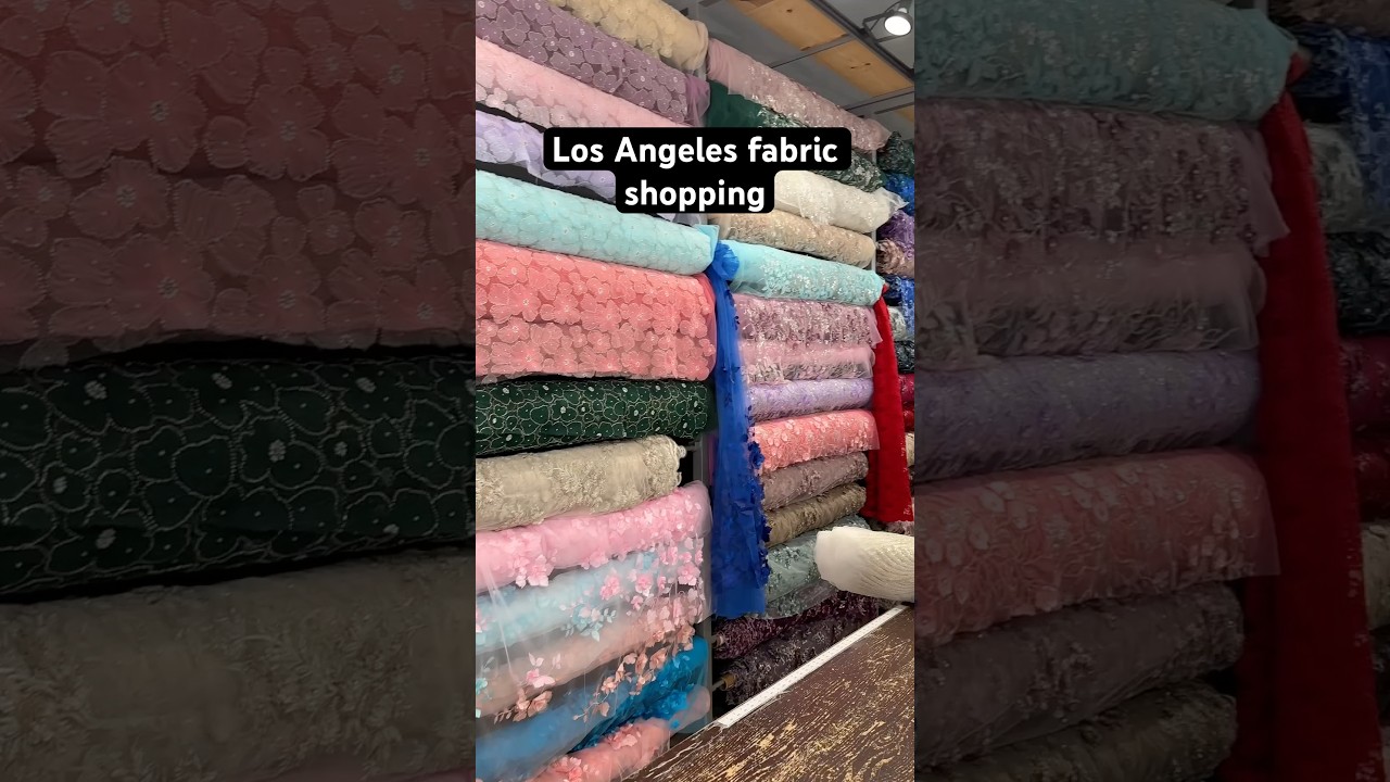 fabric shopping in the Los Angeles fabric district!! 