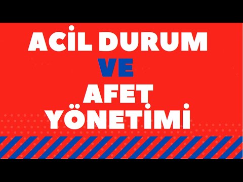 Acil Durum ve Afet Yönetimi Tercih Edilmeli Mi?