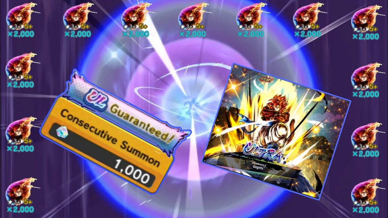 Гарантированный призыв Ультра Супер Сайяна 4 Гогеты со 100% вероятностью | Призыв в ландшафте | D...