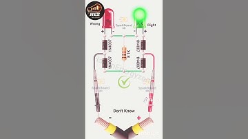 🔋Simple Polarity Tester Circuit | Right & Wrong Connection Indicator #short