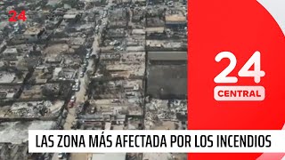 TVN recorrió la zona más afectada por los incendios | 24 Horas TVN Chile