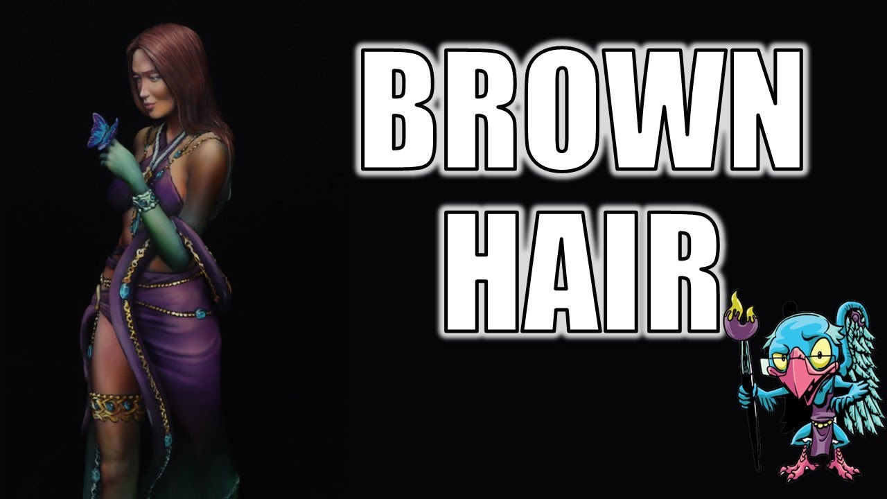 How to Paint Brown Hair HC 422 YouTube