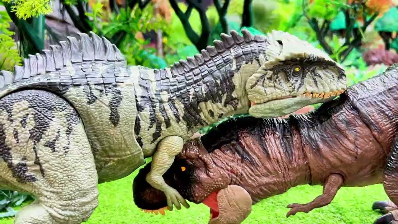 🦖 Rescue the Baby T-REX | Jurassic World Fan Film 🔥 T-Rex vs Giganotosaurus vs Therizinosaurus
