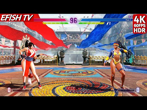 Mai Shiranui vs Bikini Kimberly (Hardest AI) - Street Fighter 6