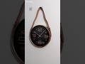 Leather Belt hanging wall clock for room decor #clockdesign #clocks #decoration #homedecor