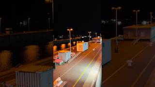 Kiel Canal passing and gate opening #worldtour #merchantnavy #kielcanal