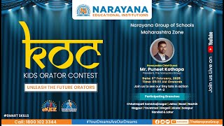 Kidz Orator Contest (KOC) 24-25, Maharashtra - Zone | Narayana Schools screenshot 4