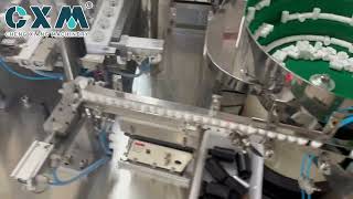 Perfect Alignment!Automatic Square Bottle Nail Polish Filling Orienting Capping Machine #cosmetics