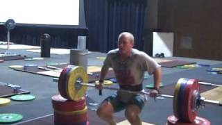 160kg mid thigh clean pull, Pan Am Training Hall in Chicago